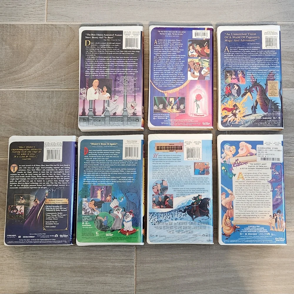 Disney Masterpiece Collection and Black Diamond VHS Bundle